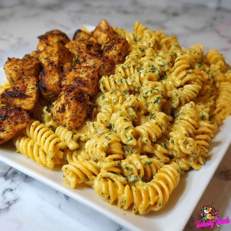 Cajun Chicken Rotini in Creamy Mozzarella Velveeta Sauce Recipe