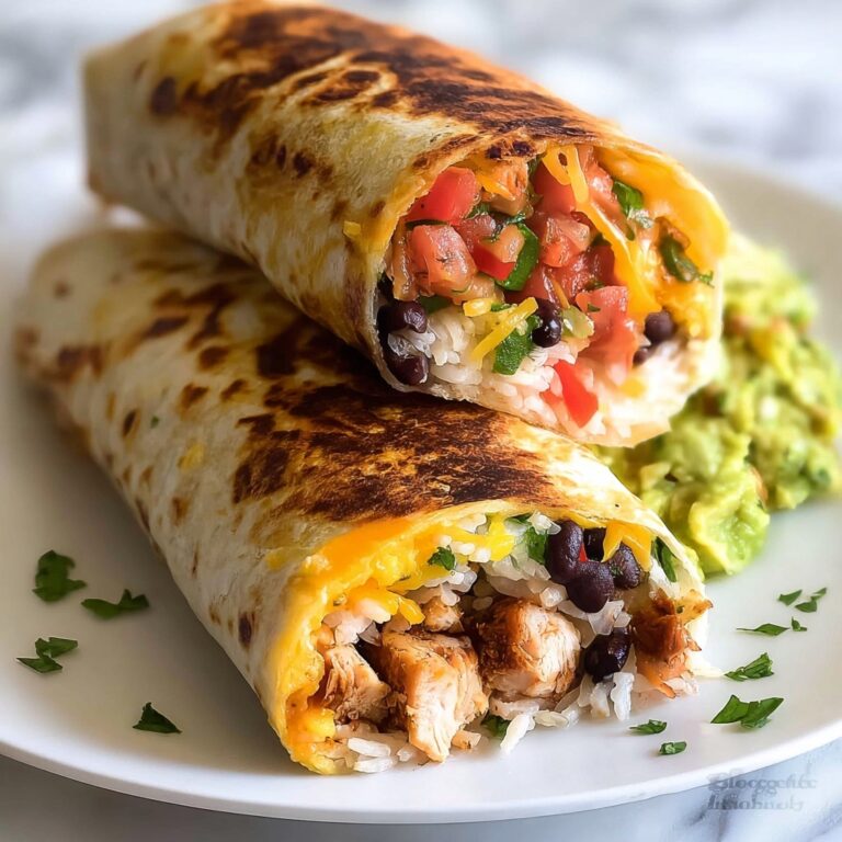 Seven Layer Chicken Burritos Recipe