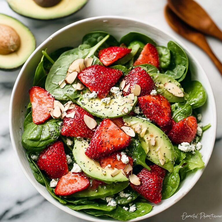 Strawberry Avocado Spinach Salad with Poppyseed Dressing Recipe
